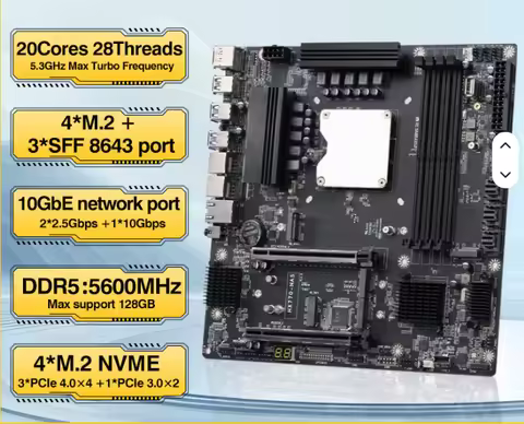 I5 14500HX NAS Motherboard 14 CORES Processor New CPU Motherboard Combination Kit DDR5 RAM Three Net