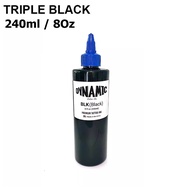 หมึกสัก ไดนามิกแท้ DYNAMIC INK [TBK] สีสักไดนามิกของแท้ 30/60/90/240ml สำหรับเครื่องสัก ดำมากสำหรับง