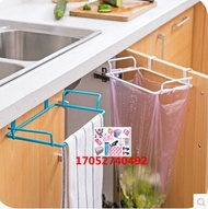 Singapore【2/SET】  Iron paint cupboard door back garbage bags rack rag rack kitchen cupboard doors ha