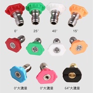1/40 Degree 15 Degree 25 Degree 40 Degree Washer Nozzle High Pressure Car Washer Fan Nozzle Water Gu