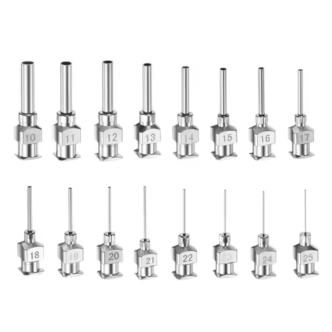12Pack 0.5inch Stainless Steel Dispensing Needle, Industrial Metal Needle Blunt Tip 10G 11G 12G 13G 