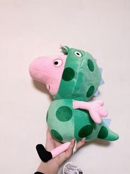 【現貨】佩佩豬Peppa Pig 粉紅豬小妹 喬治恐龍裝 娃娃 玩偶12吋 喬治弟 粉紅豬 恐龍 正版