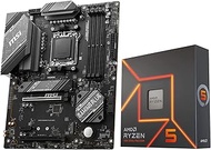 AMD Ryzen 5 7600X CPU Processor Bundle with MSI B650 Gaming Plus WiFi Gaming Motherboard(AM5, ATX, D
