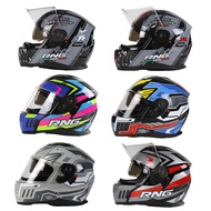 yanxean353 Motorcycle Modular Full Face Helmet Dual Visor Wireless Headphones Integrated Modular Air Vents Ventilation Helmet