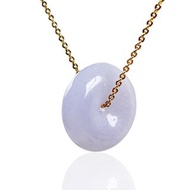 【願‧平安】紫羅蘭翡翠平安扣項鍊 | 天然緬甸玉翡翠A貨 | 送禮