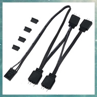 [uhktyltui.vn] 1 to 4 ARGB Splitter Extension Cable Connect to 5V 3-Pin ARGB for  Commander Core and