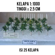 Model 1:1000 Scale Coconut Tree Miniature for Architecture