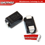 100pcs sma 1N5819 SMD diode ss14 IN5819 1A 40V do-214ac Schottky