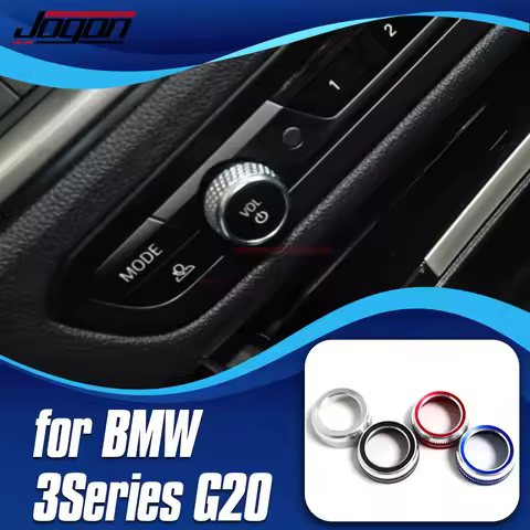 For BMW 3 Series G20 G28 G14 G15 G16 G29 G07 G05 Car Volume Knob Ring Decoration Cover Car Sticker I