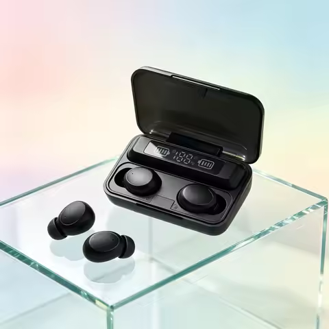 New F9 Bluetooth Headphones 9D Stereo High Bass Sport Earphones Handfree Touch Control Tws Wireless