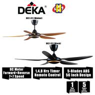 Deka Ceiling Fan (56 Inch) DC Motor 14-Speed Forward &amp; Reverse Remote Control Ceiling Fan DC2-311 / DC2 311