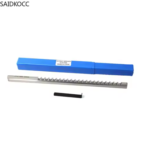 SAIDKOCC 6mm C1 Push-Type Keyway Broach Metric Size Broaches Broaching Tools for CNC Router Metalwor