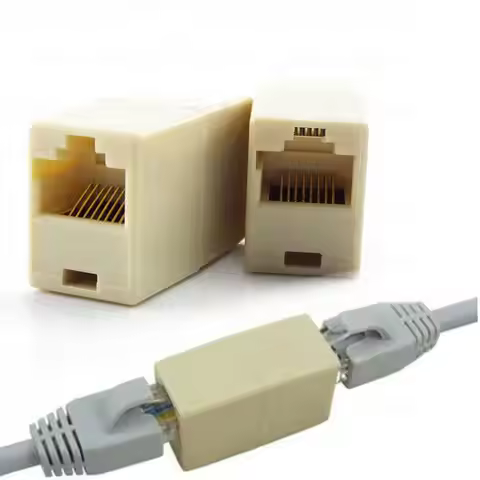 2/5/10 Network Ethernet Coupler RJ45 female Extender Network Cable LAN Connector socket Dual Straigh