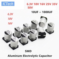 20Pcs SMD Capacitor 6.3V 10V 16V 10UF 22UF 33UF 47UF 100UF 220UF 330UF 470UF 680UF