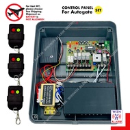 Autogate Control Panel Set with 3x Remote 2 Channel - for Arm Motor/ Swing / Folding Gate (With / Wi
