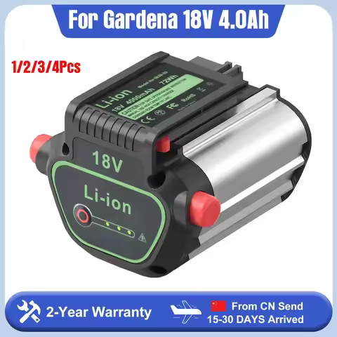 18V 4Ah Li-ion Battery for Gardena BLi-18 (9840-20/9839-20) Compatible With For Gardena 18V Tools & 