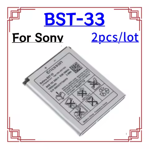 BST-33 Hight Quality Battery For Sony Ericsson K530 K550 K630 K660i K790 K790i K800 K800i K810 K810i