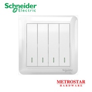 Schneider 4 Gang 1 Way Switch