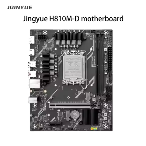 H810 Motherboard LGA 1851 Supports Intel Core Ultra 200 Series,DDR5 MAX64G,M.2 NVME, HDMI DP, ARGB, 
