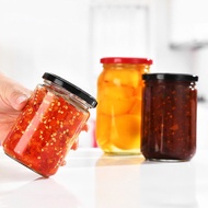 Air Tight Round Retort Glass Jar Storage For Paste Wedding Event Door Gift Honey Spices / Botol Kaca