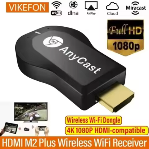 4K 1080P TV Stick M2 Plus Wireless WiFi Display TV Dongle HDMI-Compatible Receiver for DLNA Airplay 