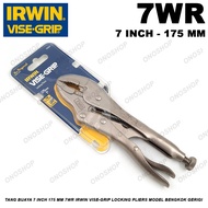 Crocodile Pliers 7 Inch 175 mm 7WR Irwin VISE-GRIP Locking Pliers Bent Serrated Model