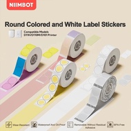 NIIMBOT D11/D110/D101 Round Thermal Label Stickers Waterproof for Beauty Skincare Price Tags