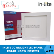 INLITE Downlight Led Panel BERGARANSI 18 Watt KOTAK 18w