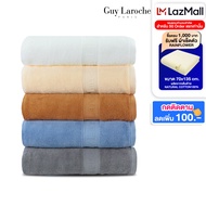 GUY LAROCHE Towel ผ้าขนหนูพรีเมี่ยม ผ้าเช็ดตัว ขนาด 70x140 cm. เช็ดผมขนาด 38x80 cm. คอตตอน100% แอนต