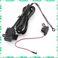 3C 3 8 Electron USB Charger Adapter With Ine Fuse Waterproof Motorcycle Socket 5V 2.1A Power