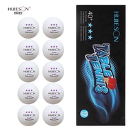 10pack 3-Star Professional DJ40+ 2.8g Table Tennis Ping Pong Ball White Orange Advanced Training Competition Ball
