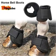 TOPABCS 1Pair Equine Hoof Boot, Heavy Duty Protection Quick Drying Horse Bell Boot,  Comfort  Cloth 