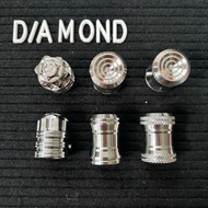 [Diamond] 304 stainless steel pedal covers for motorbikes