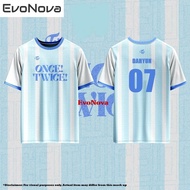 EvoNova 2024 NEW BLUE TWICE JERSEY ONCE Exclusive Oversize Tshirts Jersey Customized name and number