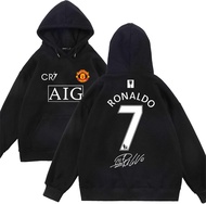 Manchester United Uniform Cristiano Ronaldo Hoodie Long Sleeve Number 7  man united jersey hoodies C