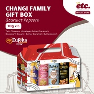 Eureka Popcorn Changi Family Travel Gift Box (5 x 70g Can)