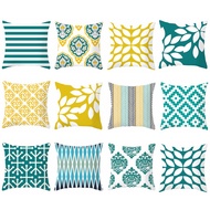 [Made In Taiwan] Yellow Green Geometric Pillowcase 40x40,45x45,50x50,60x60, Home Decoration Sofa Cus