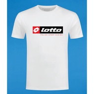 LOTTO T-SHIRT WHITE COTTON AND MICROFIBER