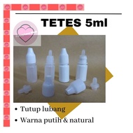MATA 5 eye drop bottle white plastic perforatedML 5ml cc 5ccnatural