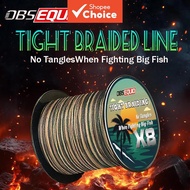 MATEER 100% PE Braided Saltwater Fishing Line 8-Strand 300m/500m, Up to 91kg Breaking Strength, Abra