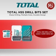 TOTAL HSS DRILL BIT & STEP DRILL BIT SET 14PCS 4341 HSS TACSDL61401