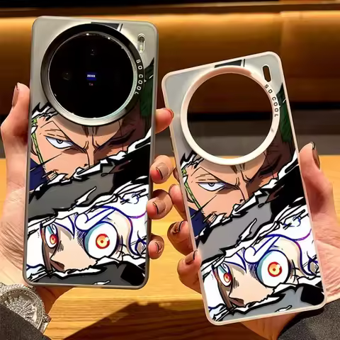 3D One Piece Luffy Zoro Phone Case for vivo X60 X70 X80 X90 X100 X200 Pro Ultra S X200pro mini Cool 
