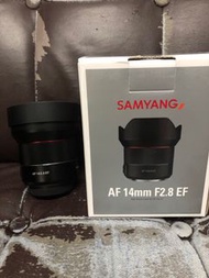 新淨 行貨 全套有盒 Samyang 14 14mm F2.8 ED EF Canon