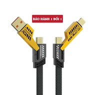 4in1 fast charging cable, maximum 65W fast charging cable. Umbrella cord, metal cable head, anti-bre