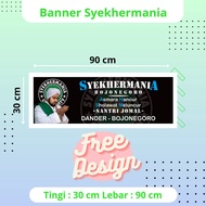 Banner Sholawatan Syekhermania Bebas Desain