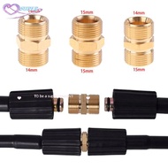 Super High Pressure Washer Hose Extension Connector Adapter Copper M22 14mm & 15mm