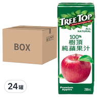 TREE TOP 樹頂 100%純蘋果汁  200ml  24入