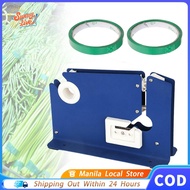 Metal Bag Sealer Sealing Tape Supermarket Manual Bag Sealer Tape Dispenser with Trimmer Cutter