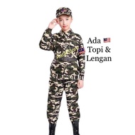 🇲🇾 Baju Askar Budak Kanak-Kanak Tentera Kids Costume Army Soldier Military Kerjaya Carier Baju Peker