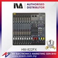 IVA HM-822FX (8 Channel Mixer) Audio Mixer with USB Interface